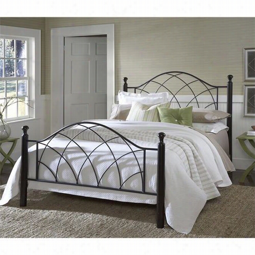Hillsdale Furniture 1764btw Vista Twin Bed Set In Silvera Nd Black - Rails Not Icnluded