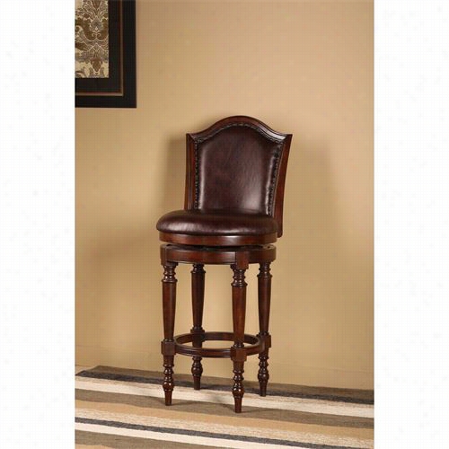 Hillsdaale Furniture 4899-830 Barcelona Swvel Bar Stool In Brown Ch Erry