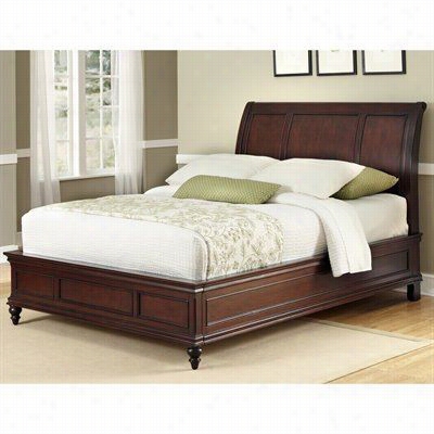 Home Styles 5537-500 Lafayette Queen Sleigh Bed In Rich Cherry