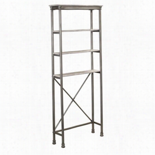 Home Styles 5760-101 The Orleans 4 Tier Shelf In Gray/marble