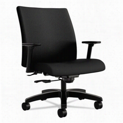 Hon Industries Honiw801nt10 Ignition Big Aand Tall Mid Back Work Chair In Black