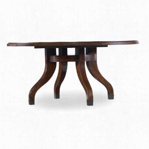 Hokker Furniture 5183-80111 Palisade Roundd Cocotail Table In Dark Wood