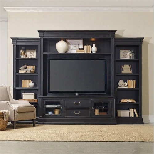 Hooker Furniture 5371-70222 Clermont Fpur Piece Wall Group In Black