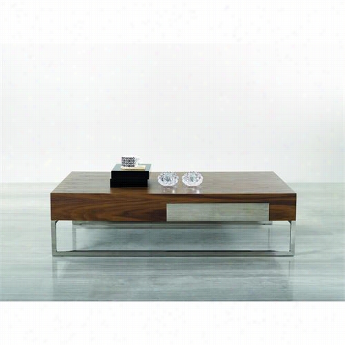 J&m Furniture 17884 106a Modern Coffee Table In Walnut