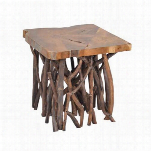 Jeffan Or-lr505-n Liberte Square Side Table Through  Stick Base