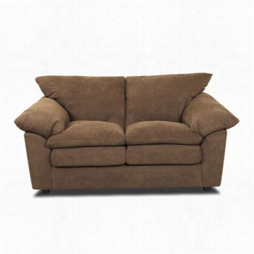 Klaussner Oe13-ls Heights Loveseat In Challenger Chocolate