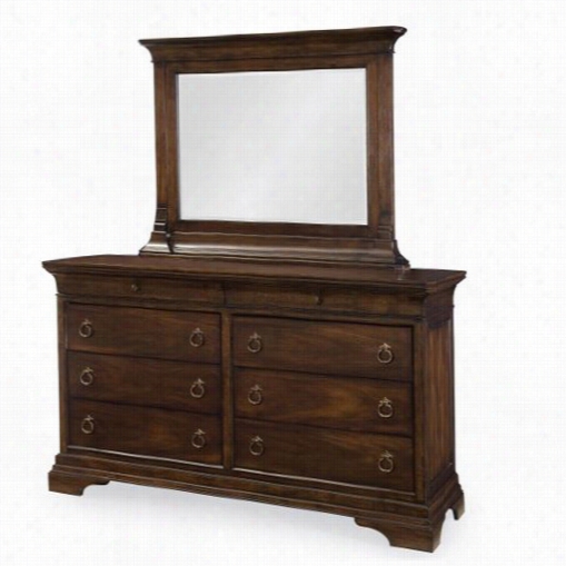 Legacy Classic Furniture 4100-0100-4100-1200 Irving Park Dresser And Mirror