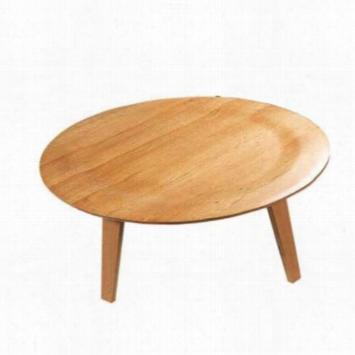 Mobital Clqssic-contemporary-vesto-coffee-table Vesto Round Coffee Table In All Walnut