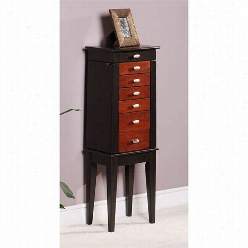 Nathan Direct J1012arm-s-blk Sum6a Yin Yabg 5 Drawer Jewelry Armoire