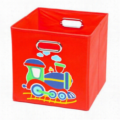 Nuby Nubstor301 Red Train Folding Storage Bin