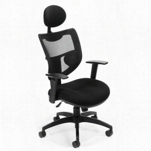 Ofm 580-black Parker Ridge Series Executive Mesh Chair With Headrest