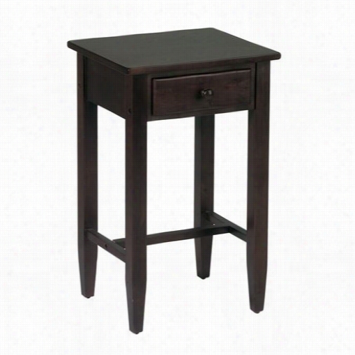 Osp Designs Es04 Telephone Stand Foyer Table In Espresso