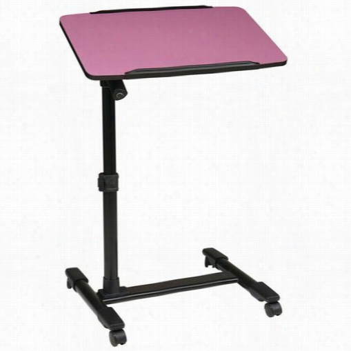 Osp Designs Lt733-512 Mobile Laptop Cart With Adjustable Top In Purple