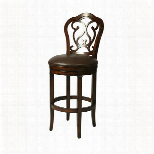 Pastel Furniture Ft-225-30-dc-985 Fontana 30"" Barstool In Distressed Cherry