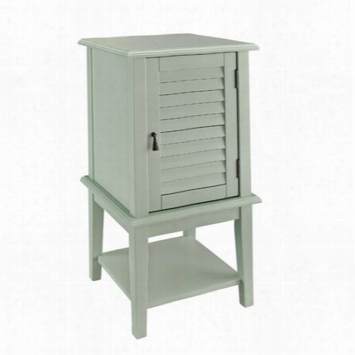 Powell Furniture 268-351 Shuttter Door Table In Aqua