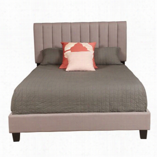 Pri D-s2221-290 All-in-one Queen Panel Bed In Taupe