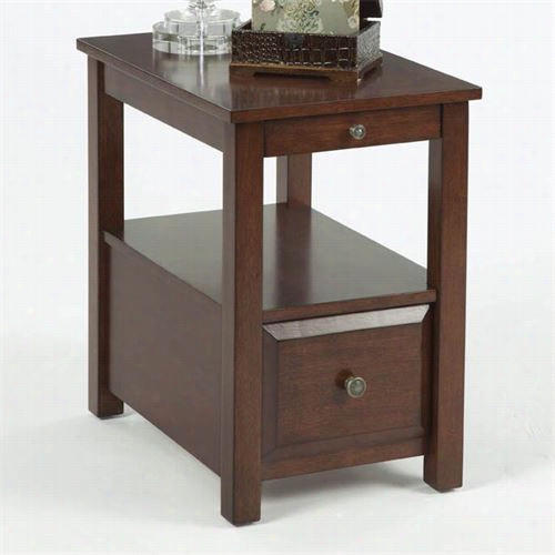 Progressive Furniture P300-69 Chairside Table In Poplar/birch Veneer