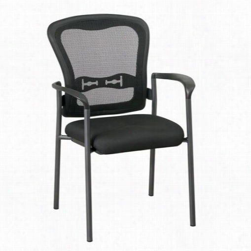 Proline Ii 84510 Visitors Chairr In Titanium With Arms And Progrid Back