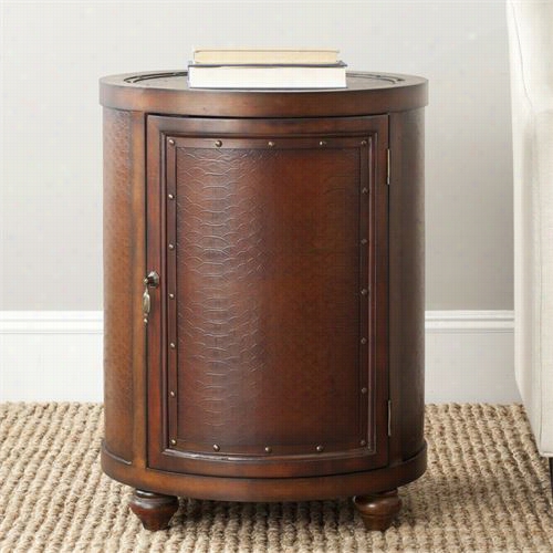 Safavieh Amh4098a Felix Side Table In Dark Brrown