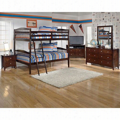 Signature Design By  Ashley B4455-59p-b455-59r-b455-59s-b455-46 Rqyville Full Bunkk Beds With Chest