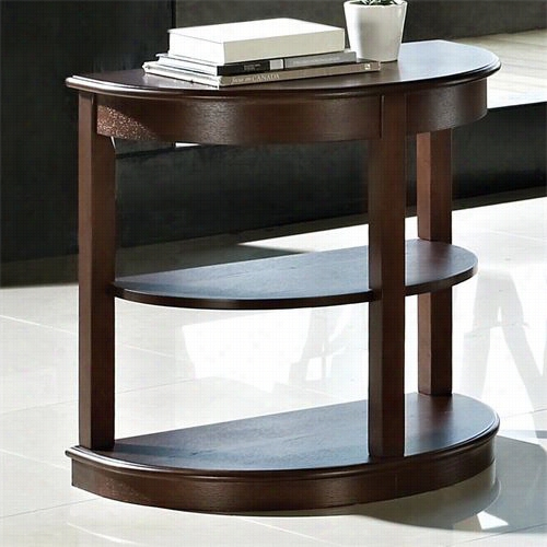 Steve Silver Cv550ec Crestview Chairside End Table In Burnished Dark Oak