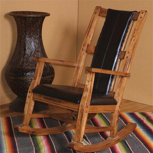 Sunny Designs 193 5ro Sedona Rocker In Rustic Oak With Cushion Sseat And Back
