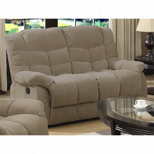 Sunset Trading Su-he330-205 Heaven On Eart Reclining Loveseat In Tan