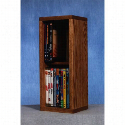 The Wood Shed 215combo Solid  Oak 2 Row Dowel Cd/dvd Cabinet Tower