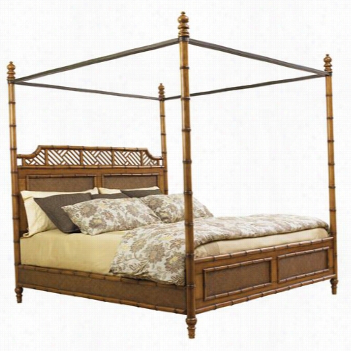 Tommy Bahama 531-165c Islans Esttate Est Indies California King Bed In Plantation/medium Brown