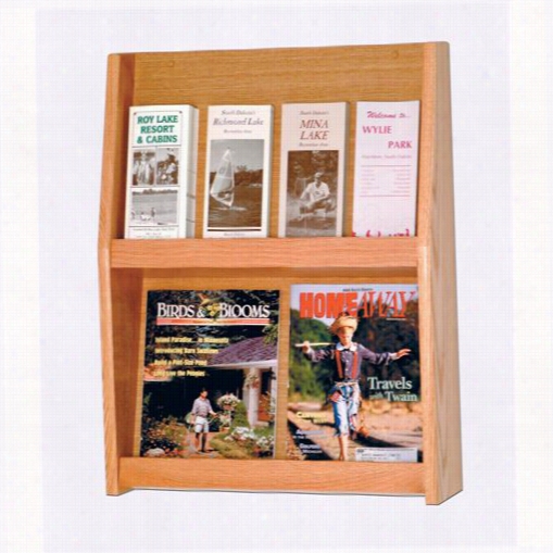 Wooden Mallet Ld24-8 Slpe  8pocket Literature Display