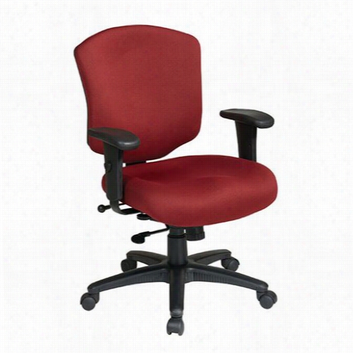 Worksmart 41573-a Mid Back Executive Chair By The Side Of Ratchet Back And Djustable Arm Scontrol