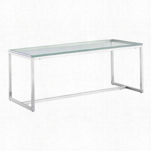 Zuo 102137 Sprocket Cofee Table In Brushed Stainless