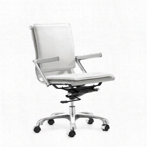 Zuo 215214 Lider Plus Office Chair Inwhite