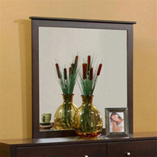 Alpine Furniture Sk-06 Solana Mirror In Cappuccino