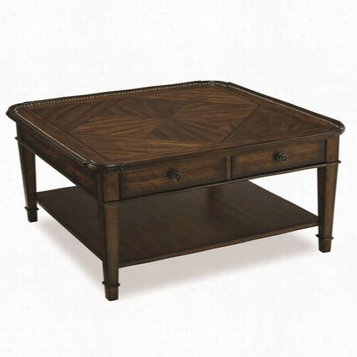 A.r.t. Furniture 213310-1821 Chateaux  Square Cocktail Table In Walnut