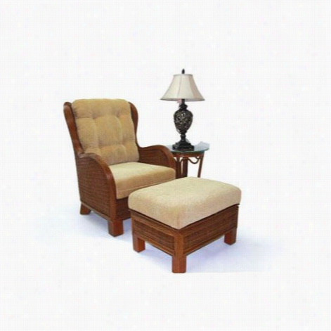 Boca Attan  91017 Valencia Loungs Chair In Urban Mahogany With Cushion