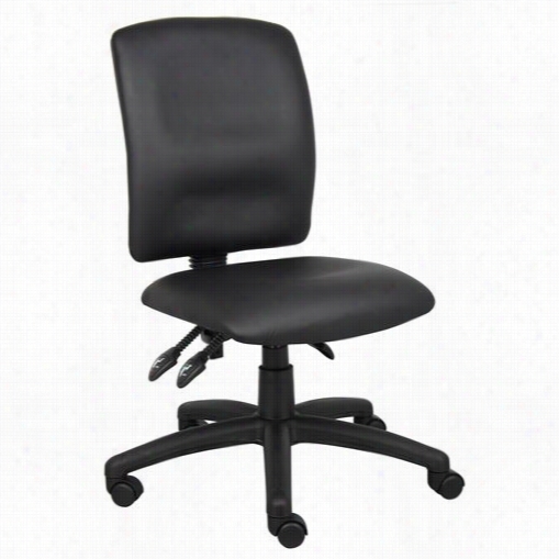 Boss Office Products B3045 Multi-function Fabric Leatherplus Task Chair