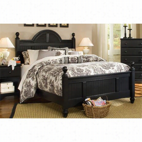 Carolina Fur Niture  437850-437853-439500 The Dead Of Night Queen Cottage B Ed In Black