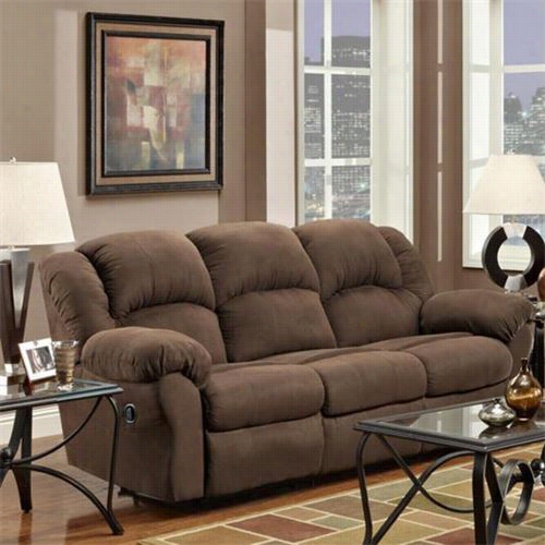 Chelsea Home Furniture 1003-ac Verona Iv Aambose Recl Ining Sofa In Aruba Chocolate