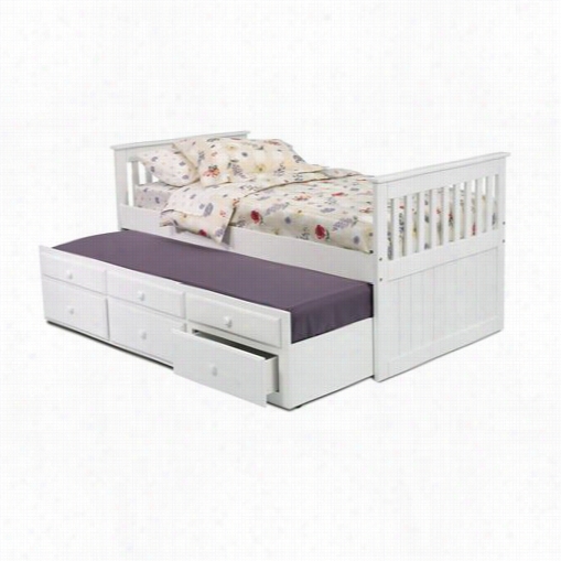 Chelsea Home Furniture 366500 Twin Delegation Bed With Tundle And Storage In White