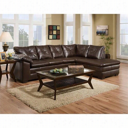 Chelsea Home Furnitjre 424350-05-sec Rhho 2 Ipece Sectional In Freeport Brown