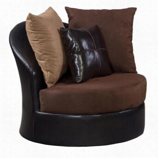 Chelsea Home Furntiure 42900-01c Il1y Jefferson Chocolate / Sierra Chocolate/ Sierra Camel Seat Of Justice
