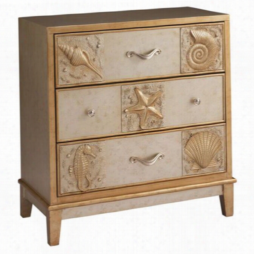 Coast T Ooast 67 484 Three Drawer Chest In Cabras Champagne By The Side Of Gold Language
