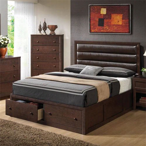 Coadter Furniture 202311kw Remington California King Bed With Upholstered Headboard In Cherry