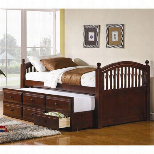 Coaster Furniture 400381t Casual Captains Bed In Cherry