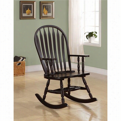 Coaster Equipage 600186 Traditional Wood Rocker In Cwppucccino