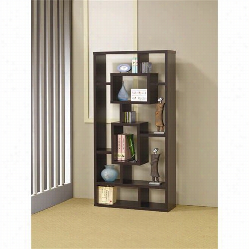 Coaster Furniture 800259 W All Unit Bookcase In Cappuccino