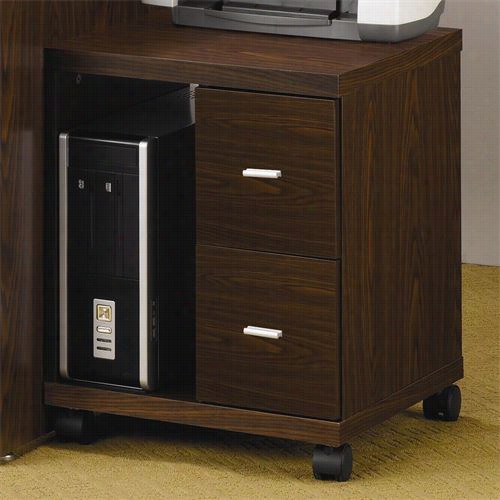 Coaster Furniture 800832 Peel 2 Drawers Computer Stop In Oak