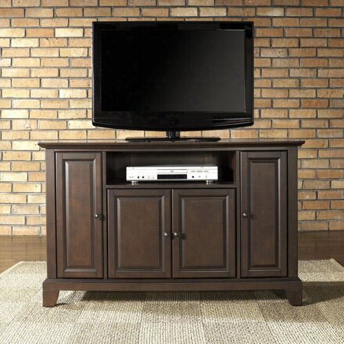 Crosley Furniture Kf10002cma Newport 48"" Tv Stand In Vintage M Ahogany Finish