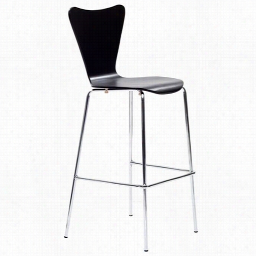 East End Imports Eei-538-blk Ernei Barstool Chair In Black